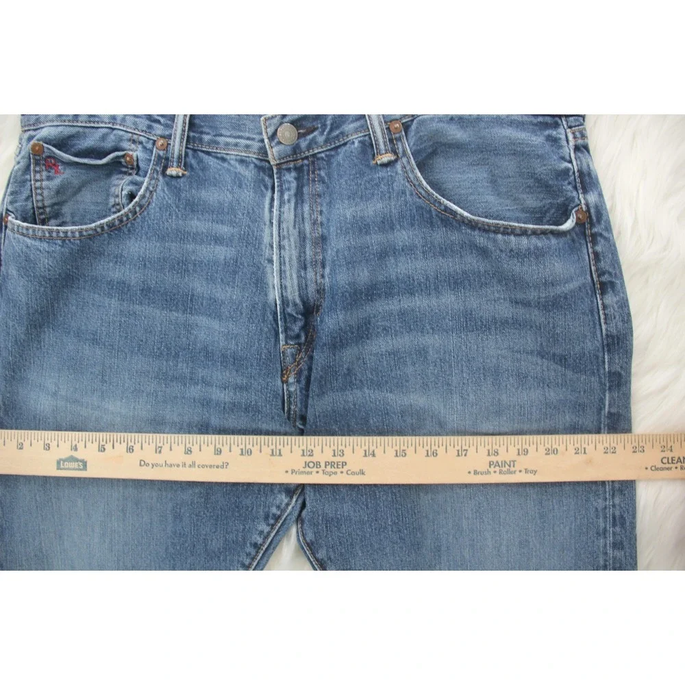 Polo Ralph Lauren Mens 36x28 Classic Fit Straight Leg Blue Denim Jeans Blokecore